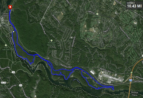 Map of Billy Goat Trail
