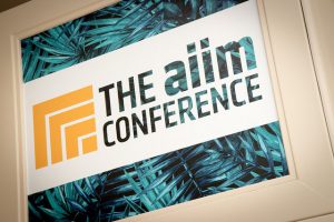 A sign welcoming people to AIIM17